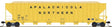 Greenville 7000-Cubic Foot Wood Chip Hopper - Ready to Run -- Apalichicola Northern #4037 (yellow, black)