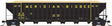 Greenville 7000-Cubic Foot Wood Chip Hopper - Ready to Run -- Meridian & Bigbee #2014 (black, yellow)