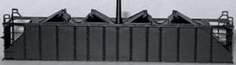 100-Ton Quad (4-Bay) Hopper Body Only (Plastic) -- Unpainted