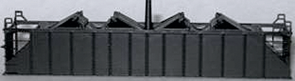 100-Ton Quad (4-Bay) Hopper Body Only (Plastic) -- Unpainted