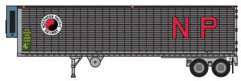 40' Corrugated Reefer Trailer - Assembled -- Northern Pacific #50482