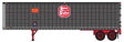 40' Corrugated Van Trailer - Assembled -- Kansas City Southern #205072