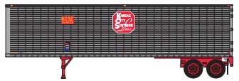 40' Corrugated Van Trailer - Assembled -- Kansas City Southern #205072