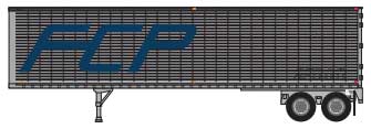 40' Corrugated Van Trailer - Assembled -- Ferrocarril del Pacifico #23262