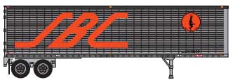 40' Corrugated Van Trailer - Assembled -- Ferrocarril Sonora-Baja California S-BC #9009