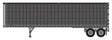 40' Corrugated Van Trailer - Assembled -- Painted, Unlettered (silver)