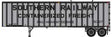 Flexi-Van 40' Exterior-Post Semi Trailer - Assembled -- Southern Railway (silver, black; Billboard Lettering)