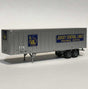 Flexi-Van 40' Exterior-Post Semi Trailer - Assembled -- Central Railroad of New Jersey #201134 (silver, blue, yellow)-1