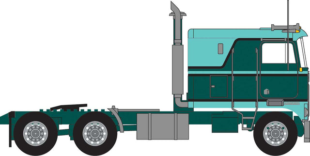 1970s Kenworth K100 Potomac Tractor w/VIT Flat-Top Sleeper Cab - Assembled -- Green
