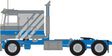 1970s Kenworth K100 Salem Tractor w/VIT Flat-Top Sleeper Cab - Assembled -- Gray, Blue