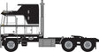 1970s Kenworth K100 Potomac Tractor w/Aerodyne Sleeper Cab - Assembled -- Black, White