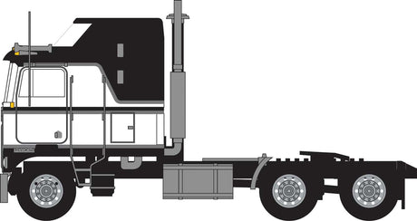 1970s Kenworth K100 Potomac Tractor w/Aerodyne Sleeper Cab - Assembled -- Black, White