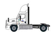 Freightliner Cascadia Raised-Roof 2-Axle Semi Tractor - Assembled -- YRC Freight #6 (white, orange, blue)