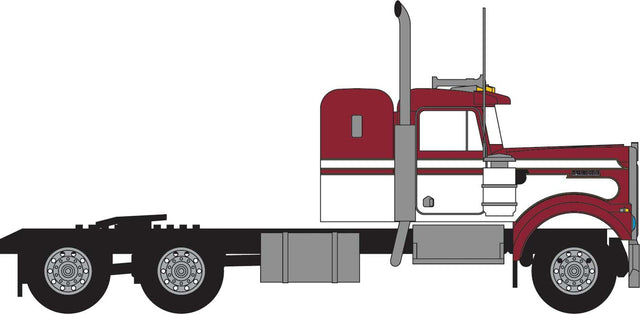 1970s Kenworth W900 Seminole Tractor w/36" Sleeper Cab - Assembled -- Red, White