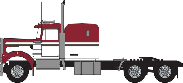 1970s Kenworth W900 Seminole Tractor w/60" VIT Sleeper Cab - Assembled -- Red, White
