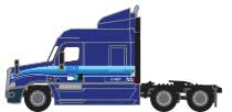 2000s Freightliner Cascadia Mid-Roof Tractor - Assembled -- Marten #3 (2007, Dark Blue)