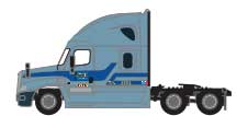 2000s Freightliner Cascadia Raised Roof Tractor - Assembled -- Werner #2 (2007 Commn Scheme, 2-Tone Blue)