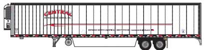 2000s 53' Reefer Trailer - Assembled -- Central Refrigerated, Inc. #2 (2000s; white, red)