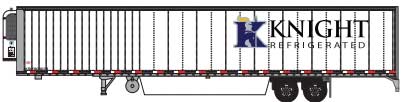 2000s 53' Reefer Trailer - Assembled -- Knight Transportation (2000s; white, Blue K Logo)
