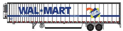 2000s 53' Reefer Trailer - Assembled -- Sam's Club #300833 (2000s; white, blue, green)