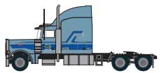 1987-2000s Peterbilt 379 Tractor - Assembled -- Werner (1987-2000s, 2-Tone Blue)