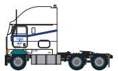 1981-1990s IHC 9670 Tractor - Assembled -- Walmart (white, blue)