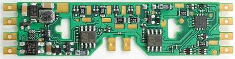 A6X 1.3 Amp, 6-Function DCC Decoder - Control Only -- Fits PROTO, Atlas, Athearn, Bachmann, Kato - 2.86 x .68 x .145"