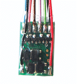 FL4 Function-Only Decoder -- 4 Lighting Functions, Hardwire Only - .585 x .360 x .115"-1