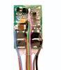 M4 1-Amp, 4-Function DCC Decoder - Control Only -- Hardwire - .365 x .587 x .109"  9.3 x 14.1 x 2.8mm