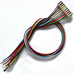 DCC Decoder Harness -- WH 6" Harness for T Series Decoder, No 8-Pin NMRA Plug
