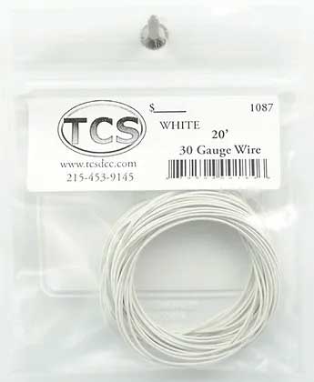 30-Gauge Wire - 20'  6.1m Roll -- White