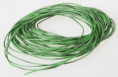 30-Gauge Wire - 20'  6.1m Roll -- Green with Black Stripe