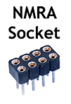 DCC Decoder Extension Plug/Socket -- Provides Socket Extension for NMRA 8-Pin Plug for DP5 & DP2X