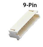 DCC Decoder Socket -- JST 9-Pin Socket (Female), Surface Mount (Matches T Series Decoder)