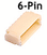 DCC Decoder Socket -- JST 6-Pin (Female), Surface Mount (Matches T4X/T6X Series Decoder & VO 1.5)