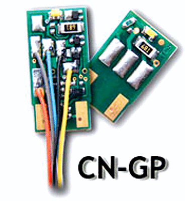 CN Series 4-Function DCC Decoder w/Split Circuit Board -- CN-GP (Fits Early-Style Life-Like, Atlas, Kato Diesels with Split Light Boar-1