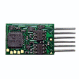 EUN651 2-Function Plug-In DCC Decoder -- For Diesels w/6-Pin Inline Socket - .345 x .545 x .115"  8.76 x 13.84 x 2.9
