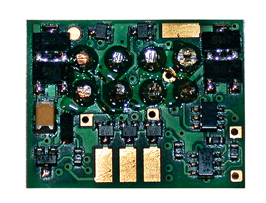 DP5 5-Function DCC Decoder w/Direct 8-Pin NMRA Plug On Board - Control Only -- Direct Board Mounted Plug - .511 x .632 x .114"  12.98 x 16.05 x 2.9mm