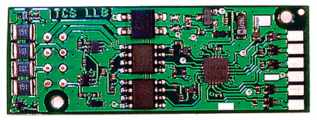 LL8 DCC 6-Function Decoder - Control Only -- Fits PROTO 2000 Locomotives - .71 x 1.89 x .14"  18.03 x 48.01 x 3.56mm