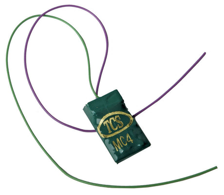 MC4A 4-Function DCC Decoder - Control Only -- No Harness, Use 7-Pin JST Male (Not Included) - .420 x .723 x .191"