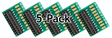 DCC Decoder Socket -- 21-HW-5PACK Circuit Board w/NEM21 Socket & Soldering Pads pkg(5)