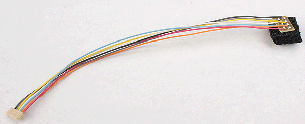 DCC Decoder Harness -- MC-5"R NMRA 8-Pin Plug Rotated 180 Degrees, 5" 12.7cm for MC Series Decode