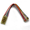 DCC Decoder Harness -- MC-3.5"-UK NMRA 8-Pin Plug Rotated 90 Degrees, 3.5" 8.89cm f/MC Series Dec