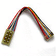 DCC Decoder Harness -- MC-3.5"-UK NMRA 8-Pin Plug Rotated 90 Degrees, 3.5" 8.89cm f/MC Series Dec