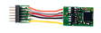 EUN651P-18 DCC 2-Function Decoder - Control Only -- w/18mm Harness & NEM 6-Pin Plug .797 x .614 x .185"
