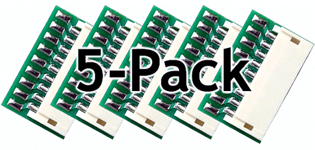 DCC Decoder Socket -- 9-Pin JST Socket (Female) pkg(5)