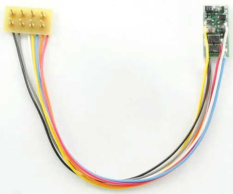 Z2P-3.5" 2-Function DCC Decoder -- 3.5"  8.89cm Harness & NMRA 8-Pin Plug .245 x .525 x .11"