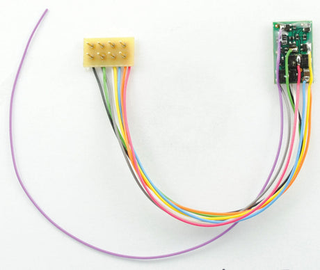 M4P-3.5" 1 Amp, 4 Function DCC Decoder - Control Only -- With 3.5"  8.89cm Harness, NMRA 8-Pin Plug