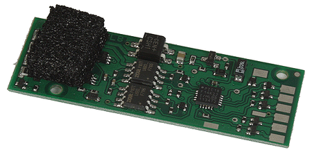LL8-LED DCC 6-Function Decoder - Control Only -- Fits PROTO 2000 Locomotives w/LED Headlights .71 x 1.89 x 0.138"