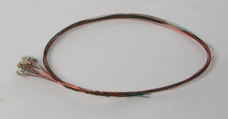 Surface-Mount LED w/6"  15.2cm w/Attached Magnet Wire Lead 10-Pack -- Yellow-1